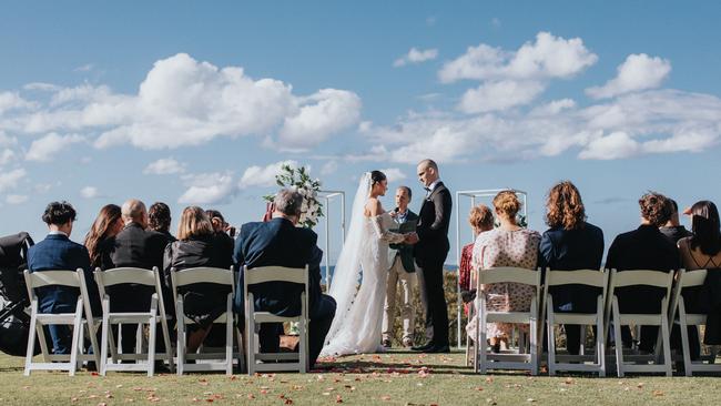 Talei Kohlhase and George Storey’s wedding. Picture: Richard from Say Milk Photography