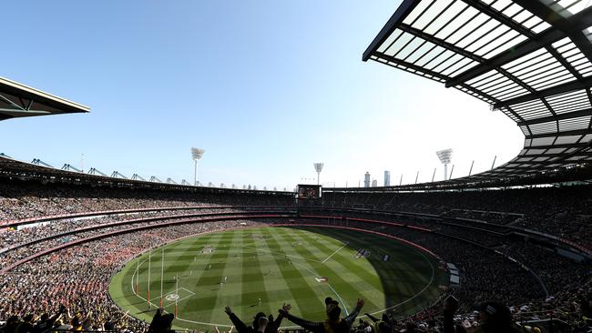 Scenes like this at last year’s AFL Grand Final will almost certainly not be repeated, regardless of where it will be hosted. (Photo by Robert Cianflone/AFL Photos/via Getty Images )