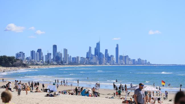 Residents and tourists out on the beaches. Pic: Scott Powick Newscorp.