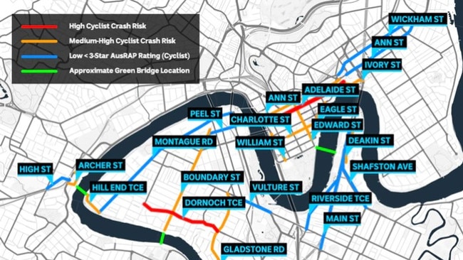 The RACQ has identified the 22 most dangerous Brisbane roads for cyclists. Archer St, Toowong, was way up there, at medium-high risk.