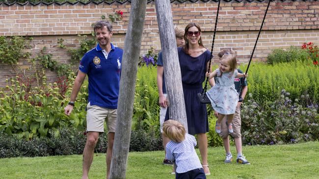 The Danish Royal Family at Graasten Castle, southern part of Jutland, Denmark. Picture: Weng Uffe