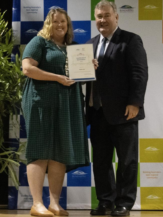 Sasha Job was nominated for the Citizen of the Year Award at the 2024 Bundaberg Australia Day Awards.