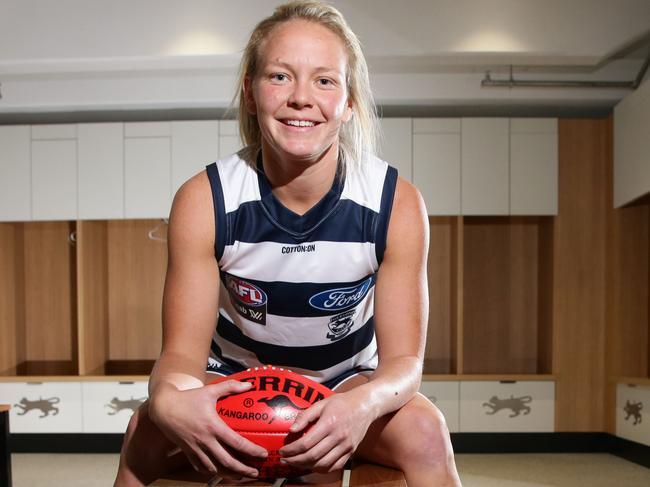 Geelong AFLW signing Phoebe McWilliams. Picture: Peter Ristevski