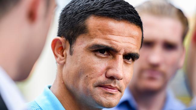 Tim Cahill on Monday: ‘I’ve had the best recuperation possible.’ Picture: AAP