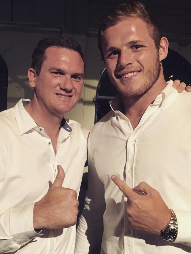 Peter Fegan with Tom Burgess.