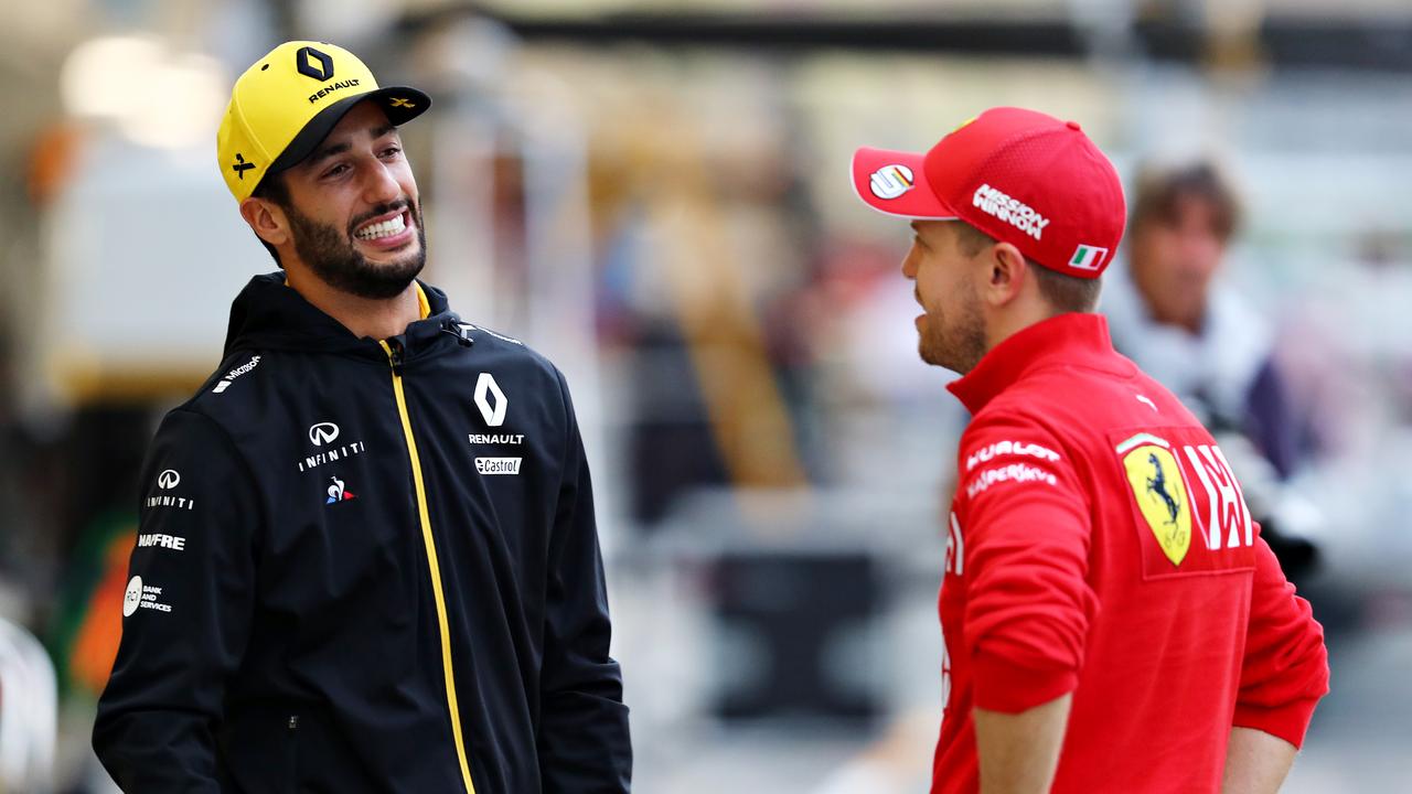 The face you make when you take his seat: Ricciardo to replace Vettel at Ferrari.