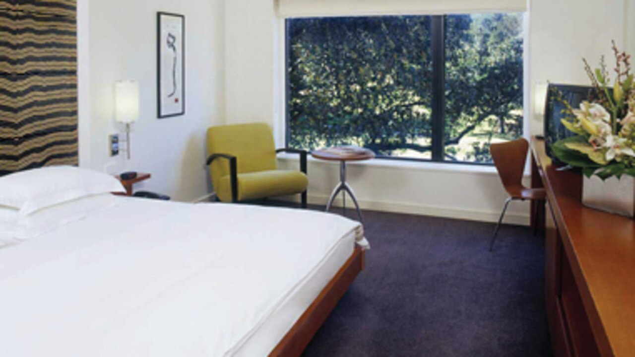 A king room at the Vibe Hotel in Rushcutters Bay.