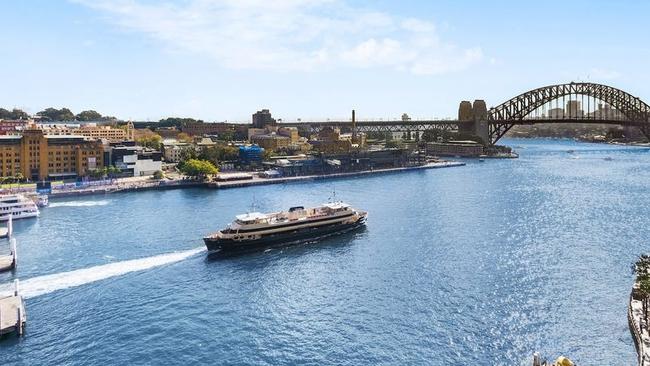 The apartments boast views of Circular Quay.