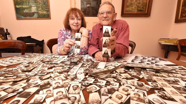 Alan and Lorraine Adler with some of their booths’ snaps. Picture: Tony Gough