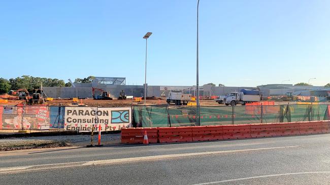 The progress on the new Coles being built along Oak St at Andergrove, November 5, 2020. Picture: Heidi Petith