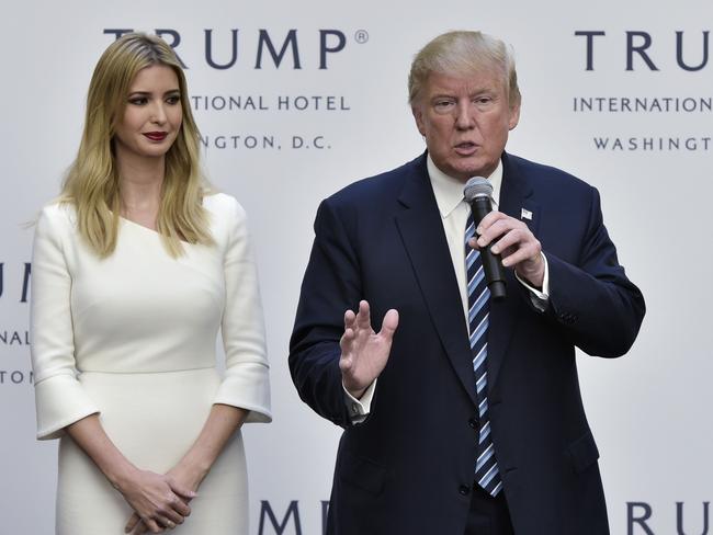 Ivanka Trump is a media darling, a blessing to Trump’s campaign. Picture: AFP/MANDEL NGAN