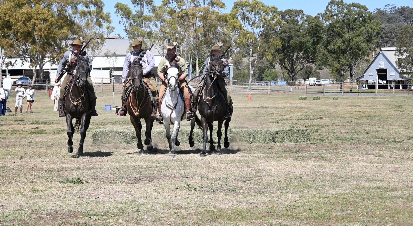 Queensland Mounted Infantry Challenge at the Toowoomba Showgrounds.