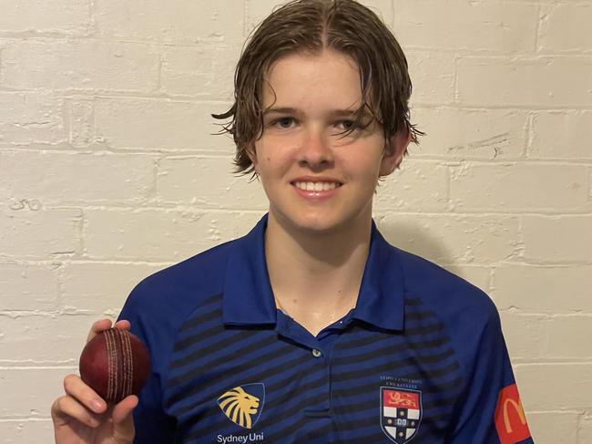 Sydney University’s Holly Barnett following her hat-trick. Picture: Jason Hosken – NewsLocal