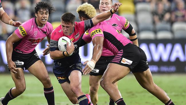 Scott Drinkwater. North Queensland Cowboys vs Penrith Panthers, Queensland Country Bank Stadium. PICTURE: MATT TAYLOR.