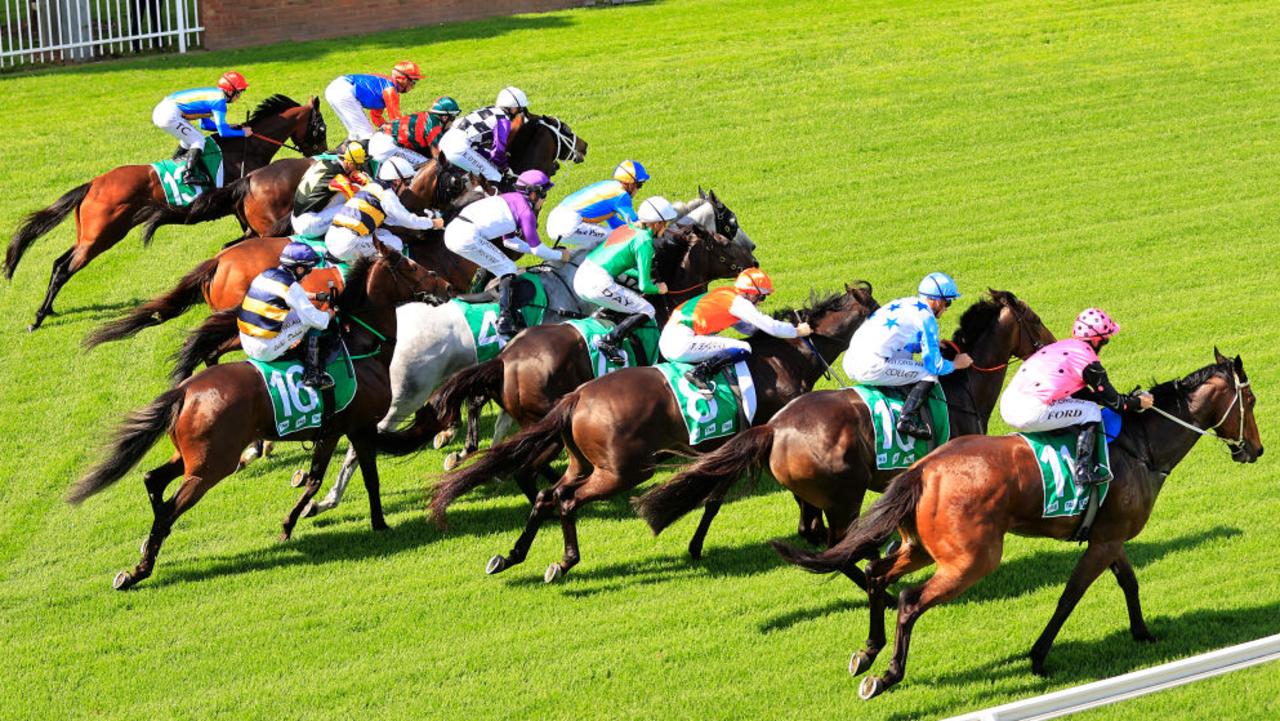 SYDNEY, AUSTRALIA - OCTOBER 31: Runners start  race 6 the Kypreos Group Rosehill Gold Cup during Sydney Racing at Rosehill Gardens on October 31, 2020 in Sydney, Australia. (Photo by Mark Evans/Getty Images)