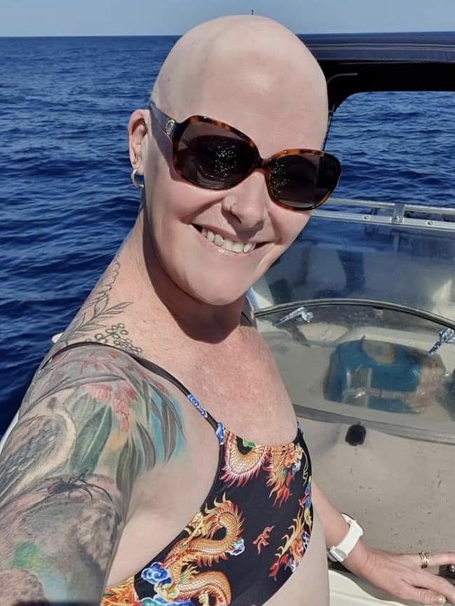 Ms Webster ‘vlogged’ her entire cancer journey on her YouTube channel — lindyloo03. Picture: Supplied