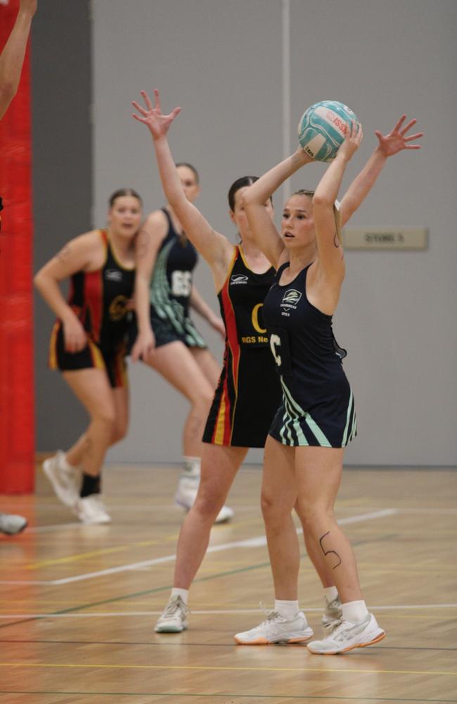 QISSN 2024 pool round action between Coomera Anglican College and Rockhampton Grammar School