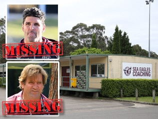 Missing in action... Trent Barrett and Des Hasler were both no-shows at Manly yesterday.