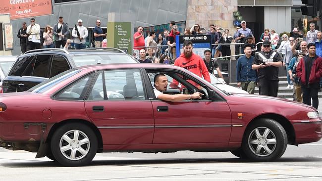 Dimitrious Gargasoulas has pleaded not guilty over the Bourke Street deaths. Picture: Tony Gough.