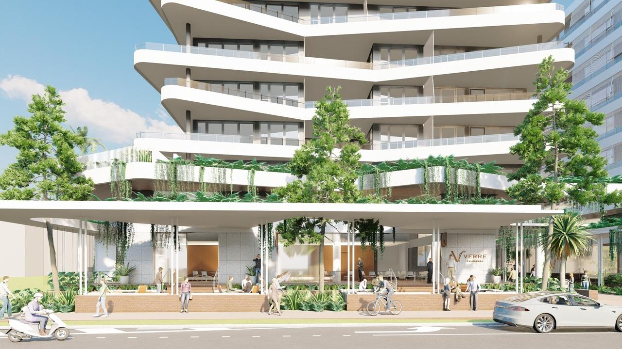 Renders showing Verre Caloundra as designed by O.G.E Group Architects.