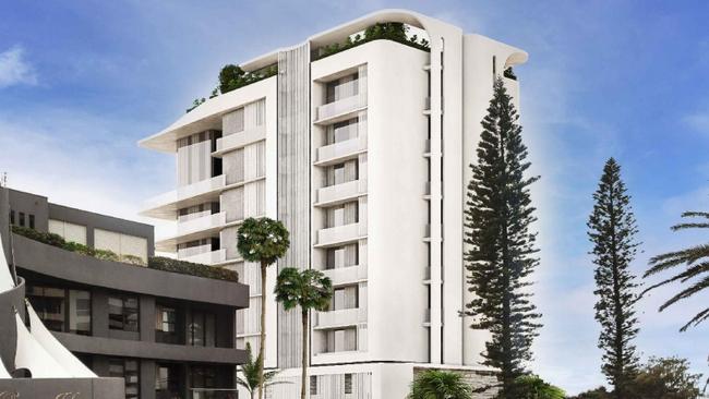 Artist impression of the Kapalua building at Main Beach which will be redeveloped.