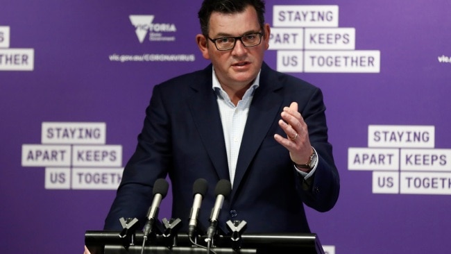 Victorian Premier Daniel Andrews says the vaccine mandates will be wound back when the health advice suggests it. Picture: Darrian Traynor/Getty Images