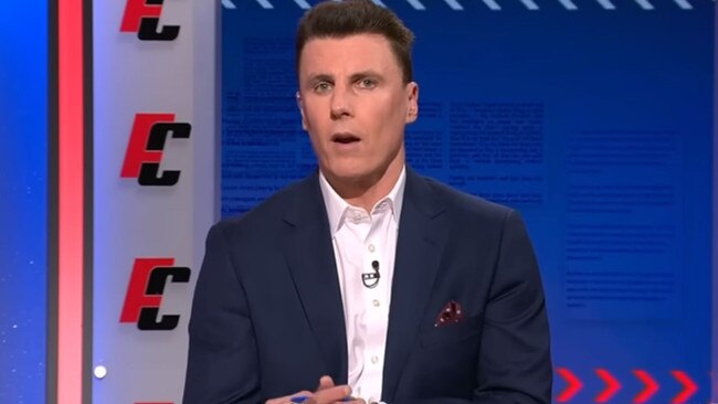 Matthew Lloyd is out of AFL Trade Radio. Photo: Channel 9