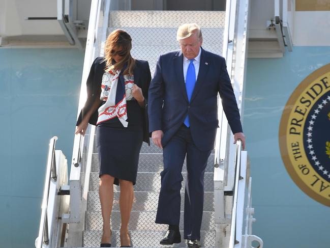 Donald Trump has arrived in London amid a storm of controversy. Picture: AFP