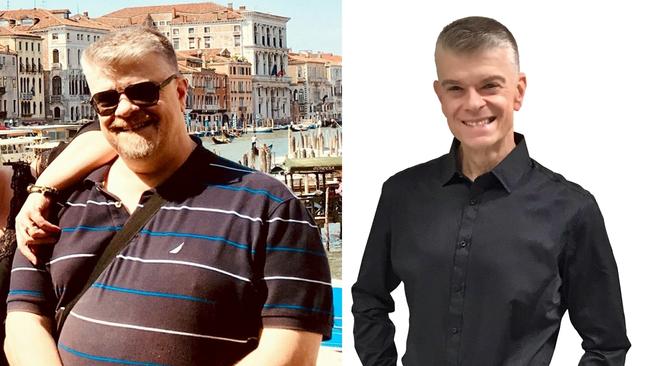 Before and after: Paul Averte overcame chronic overeating to lose a straggering 75.2kg