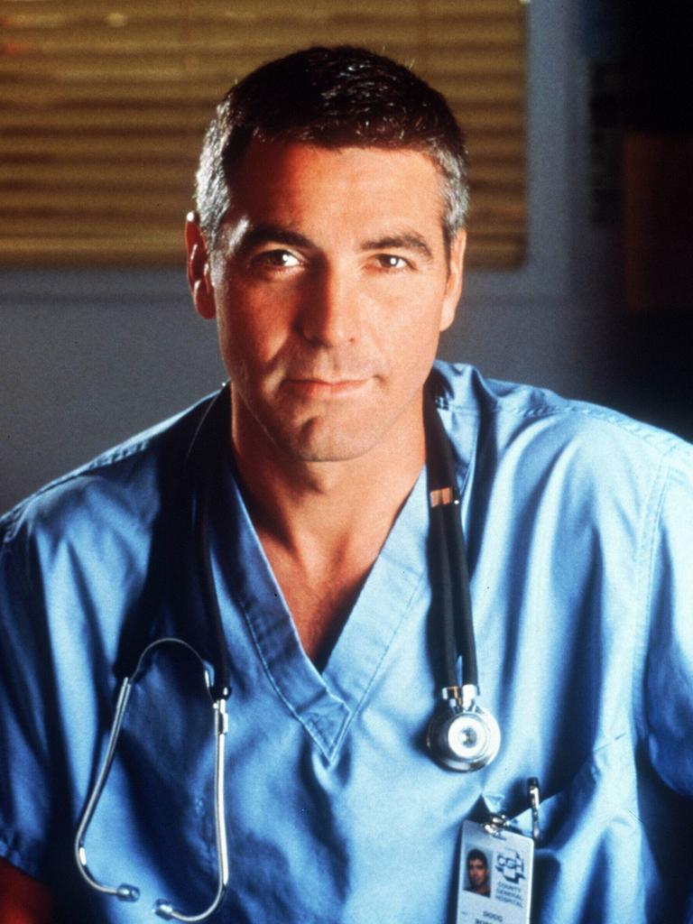 George Clooney’s star also rose at the same time thanks to his performance as Dr Doug Ross in ER. Picture: Supplied