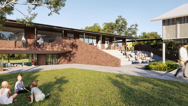 An architectural render of a planned upgrade at Bangalow Public School.