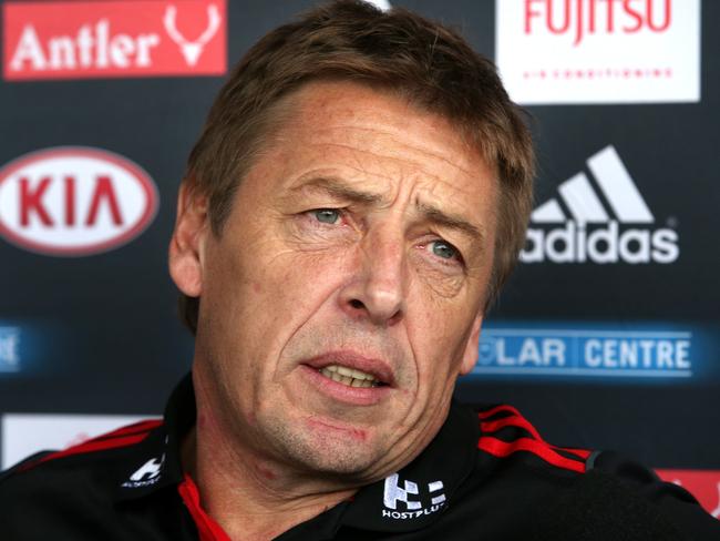 Former Essendon coach Mark ‘Bomber’ Thompson in 2014. Picture: Mark Dadswell