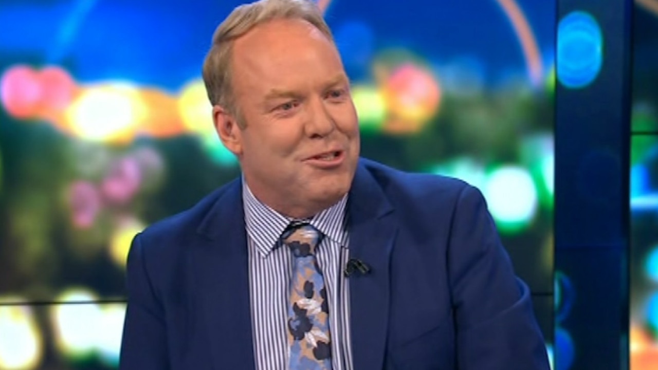 Peter Helliar later chimed in, attempting to lighten the mood. Picture: Channel 10.