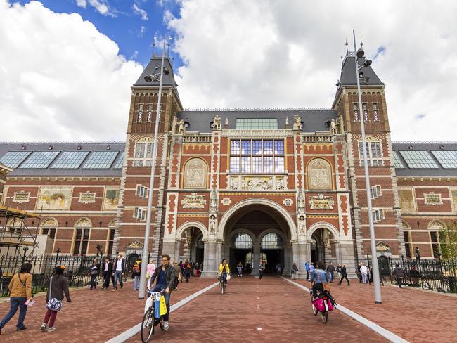 AMSTERDAM  .. for Nicole Bittar story  ..   Amsterdam, The Netherlands - June 25, 2013: People walking around the renovated National state museum on the Museumsquare in Amsterdam, the Netherlands, on June 25, 2013. Rijksmuseum. Picture: Supplied