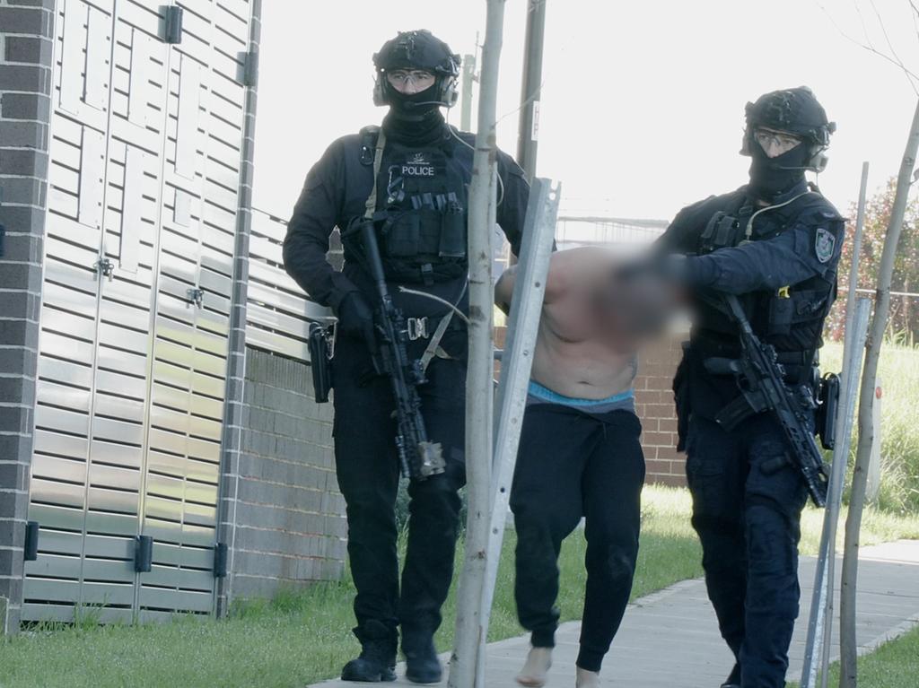 Police made several arrests including over a shooting in Sydney’s northwest last Tuesday. Picture: NSW Police