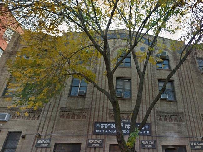 Class assignment ... the Beth Rivkah High School in Crown Heights, where Chanie Gorkin wrote her poem and is in 11th grade. Picture: Google Streetview