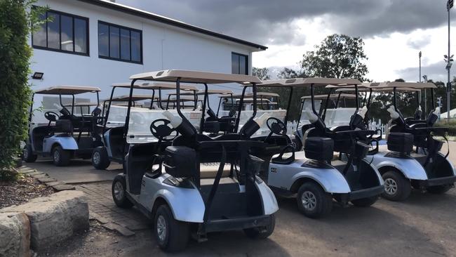 Meadowbrook has 60 electric golf carts.