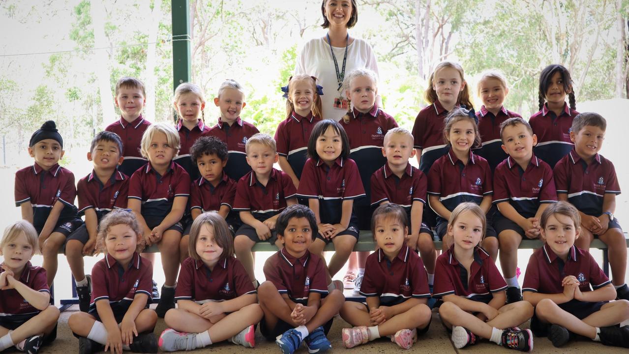 The new Prep students at Fraser Coast Anglican College.