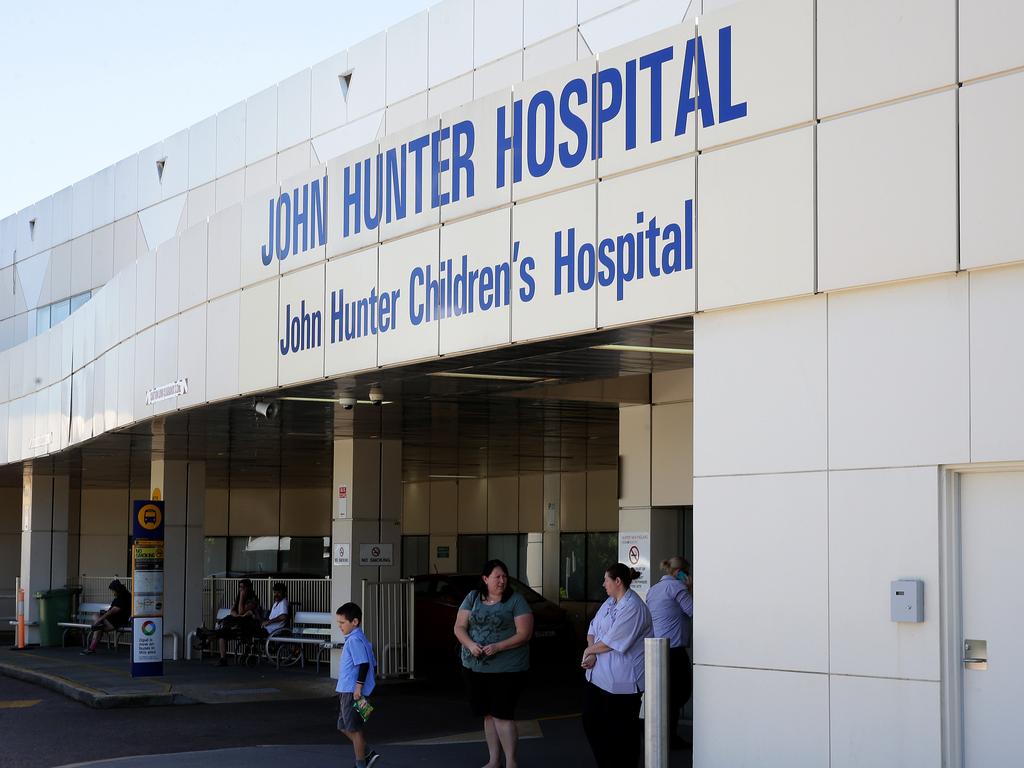 The 15-month-old was taken to John Hunter Hospital. Picture by Peter Lorimer