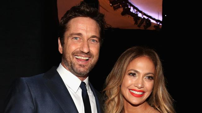 HOLLYWOOD, CA - NOVEMBER 14: Actor Gerard Butler, winner of the Hollywood Animation Award for "How to Train Your Dragon 2" (L) and actress/singer Jennifer Lopez attend the 18th Annual Hollywood Film Awards at The Palladium on November 14, 2014 in Hollywood, California. (Photo by Christopher Polk/Getty Images for DCP)