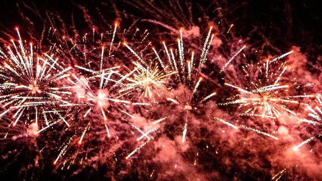 Fireworks at Penrith Panthers’ NYE live music extravaganza. Picture: Supplied