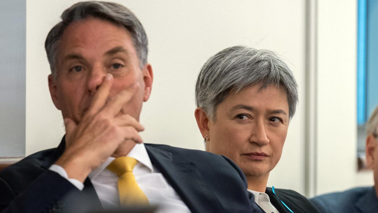 Richard Marles and Penny Wong … decades since Australia has simultaneously had a strong defence minister and strong foreign minister both very concerned with national security. Picture: NCA NewsWire / Gary Ramage
