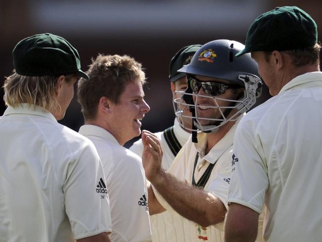 Steve Smith made his debut bowling leg-spin and batting below the wicketkeeper at No.8 against Pakistan at Lord’s 15 years ago.