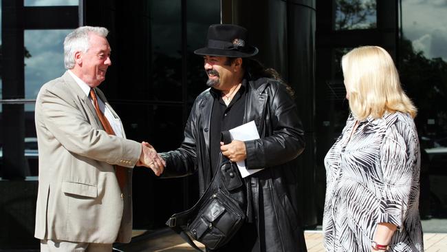 Barrister Chris Rosser and James Penney outside Southport Courthouse after the case against him was dismissed.