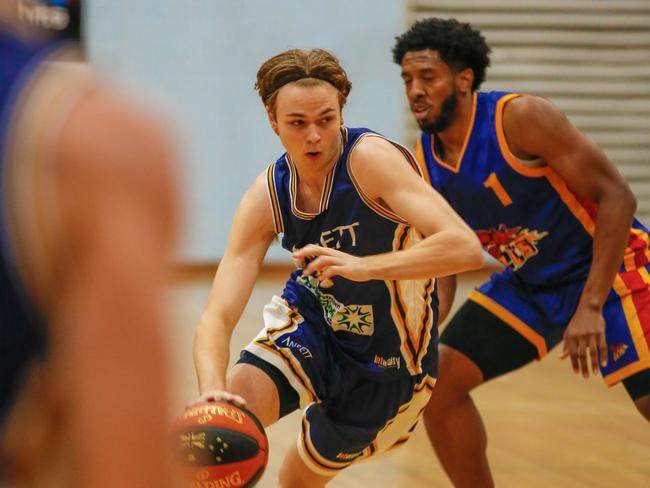 Ansett product Joel De Barros led Northern Territory to a memorable 86-78 win over Western Australia Country, scoring 36 points. Picture: Glenn Campbell