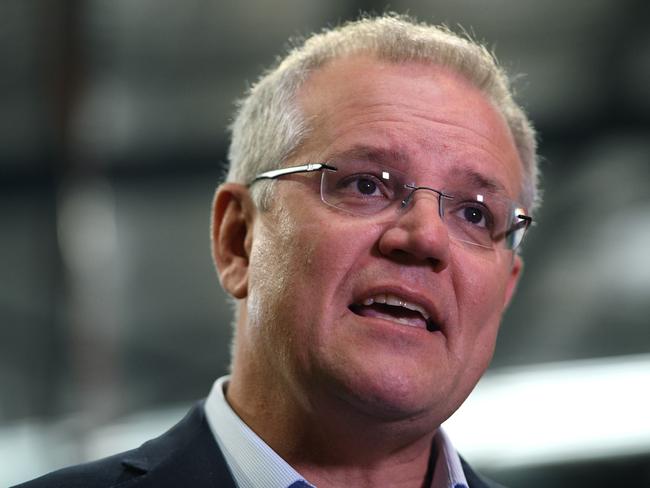 Australian Prime Minister Scott Morrison addresses media following a visit to the Six Strings Brewery in Erina on the NSW Central Coast, Wednesday, October 10, 2018. (AAP Image/Dan Himbrechts) NO ARCHIVING