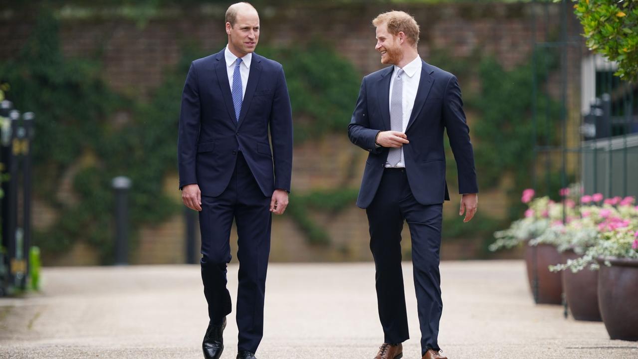 Harry in particular looked far happier than his last visit. Picture: Yui Mok/PA