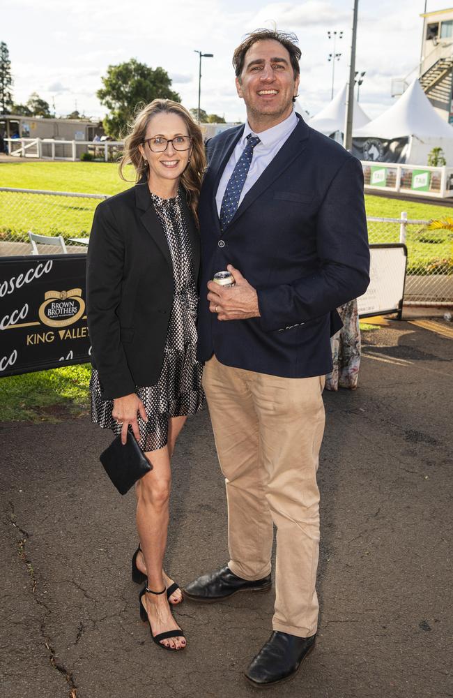 Michelle and Paul Hanna at Weetwood raceday at Clifford Park, Saturday, September 28, 2024. Picture: Kevin Farmer