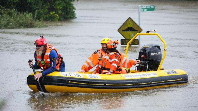 Major flooding in Windsor, Sydney. Picture: NCA NewsWire / Gaye Gerard