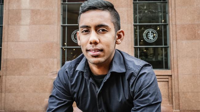 Joel Herat had to secure the doors of the Lindt cafe on the orders of the gunman. Picture: Craig Greenhill